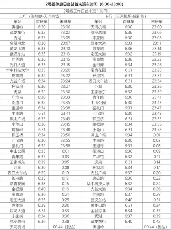 武漢地鐵線路圖2024高清版+武漢地鐵時間表2024