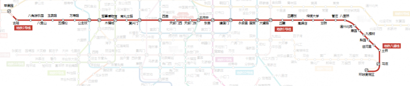 北京地鐵1號(hào)線的站點(diǎn)+線路圖+時(shí)間表2024