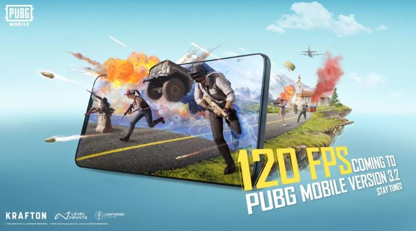 PUBG Mobile游戲?qū)⒃诩磳⑼瞥龅母轮兄С?20fps模式(圖1)