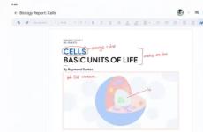 谷歌文檔引入新功能：允許用戶使用手寫筆或手指向文檔添加手寫注釋